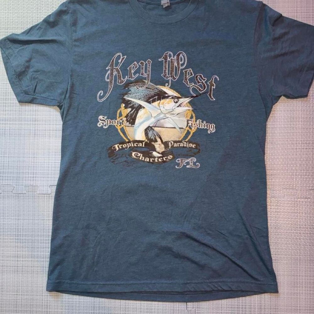 No-brand Men's Blue and Navy T-shirt